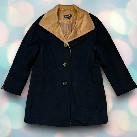 Ellen Tracy Women’s Winter Coat Wool Blend Button Jacket Size 10 - Picture 1 of 6